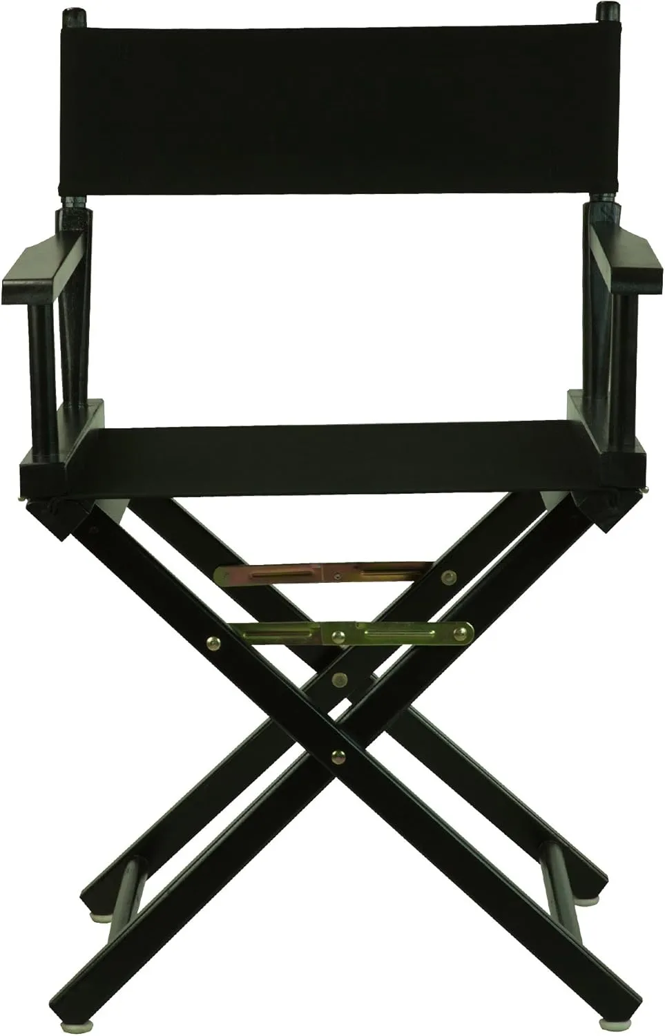 Casual Home Director's Chair ,Black Frame/Black Canvas,18" - Classic Height