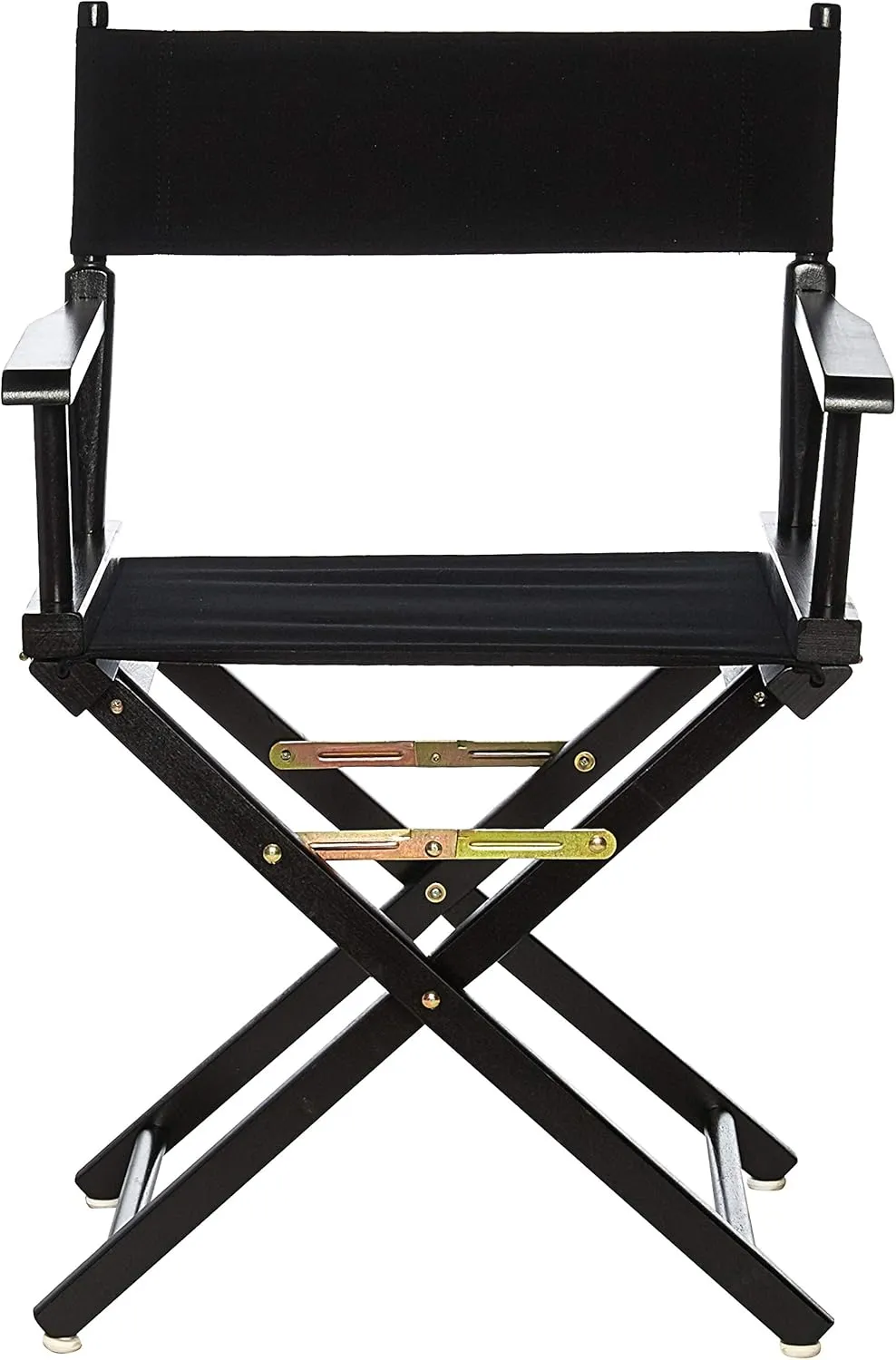 Casual Home Director's Chair ,Black Frame/Black Canvas,18" - Classic Height