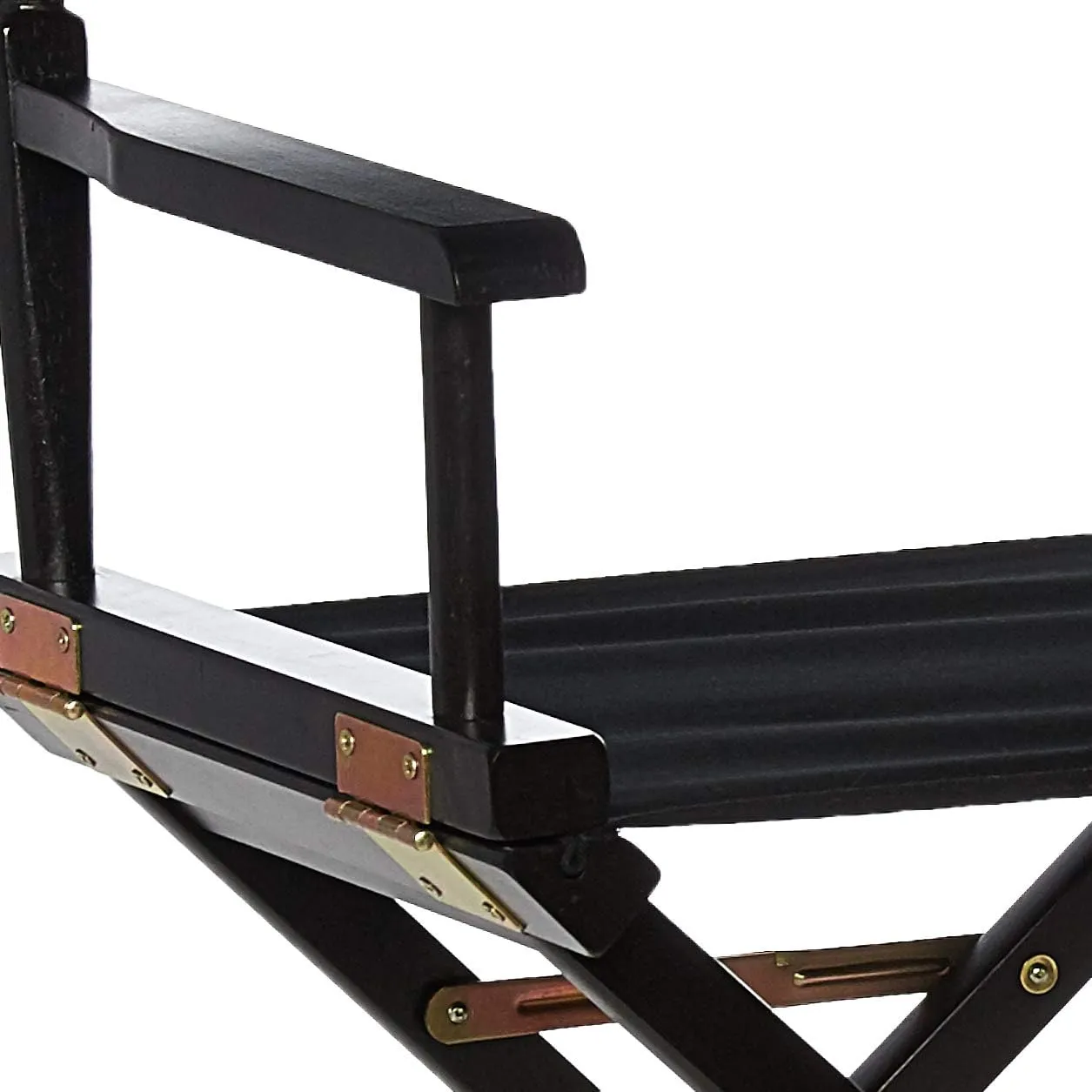 Casual Home Director's Chair ,Black Frame/Black Canvas,18" - Classic Height