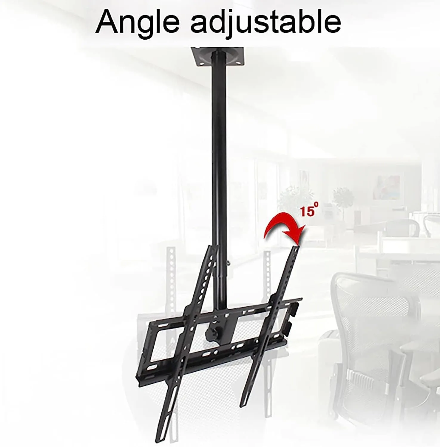 Ceiling TV Mount,Adjustable Height TV Bracket Fits 14-32inch LED Plasma Panel Display,TV Pole Mount Holds Up to 88lbs/40kg,Max VESA 200x200mm TV Mount,B,0.51.5m