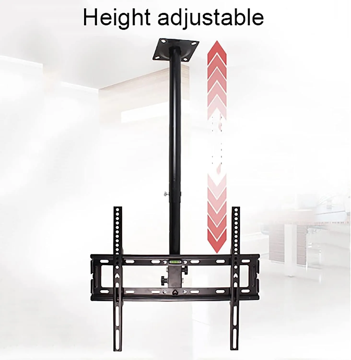 Ceiling TV Mount,Adjustable Height TV Bracket Fits 14-32inch LED Plasma Panel Display,TV Pole Mount Holds Up to 88lbs/40kg,Max VESA 200x200mm TV Mount,B,0.51.5m