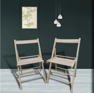 Chair Foldable Style - Natural Color