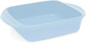 Chantal Classic 8 inch Ceramic Square Baker, 2 quart, Glacier Blue