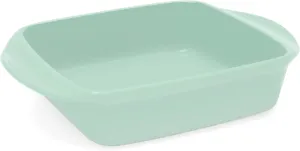 Chantal Classic 8 inch Ceramic Square Baker, 2 quart, Sage Green, (93A-SQ20 SA)