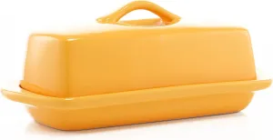 Chantal Covered Dish, Full Size Butter, Marigold