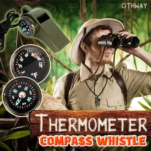 Cithway™ 3-in-1 Thermometer Compass Whistle