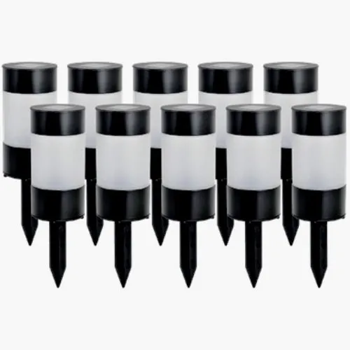 Click Village Solar LED Pathway Bollard - 10 Pack