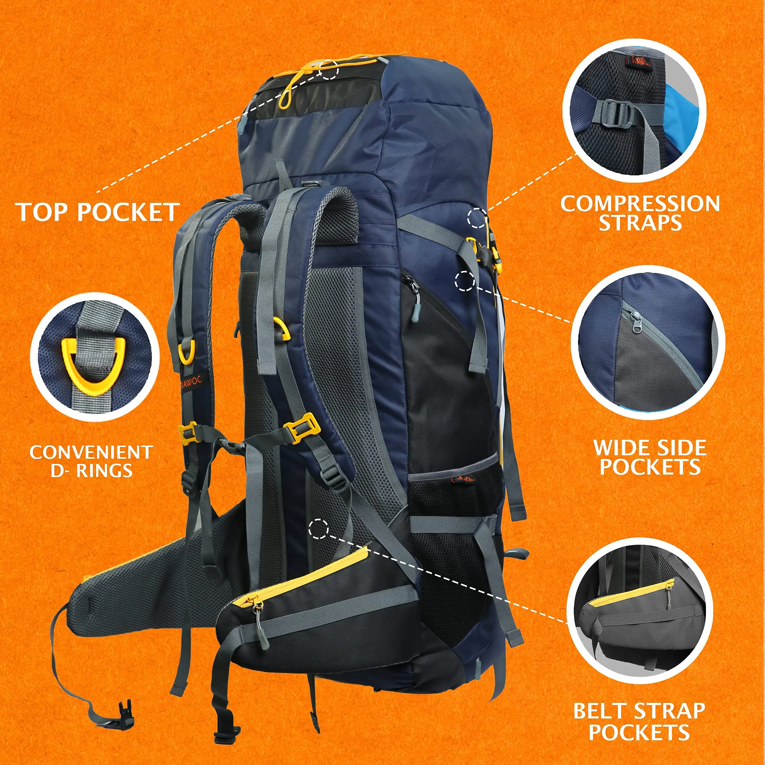 CLIFFHIKER-65 Rucksack - Black