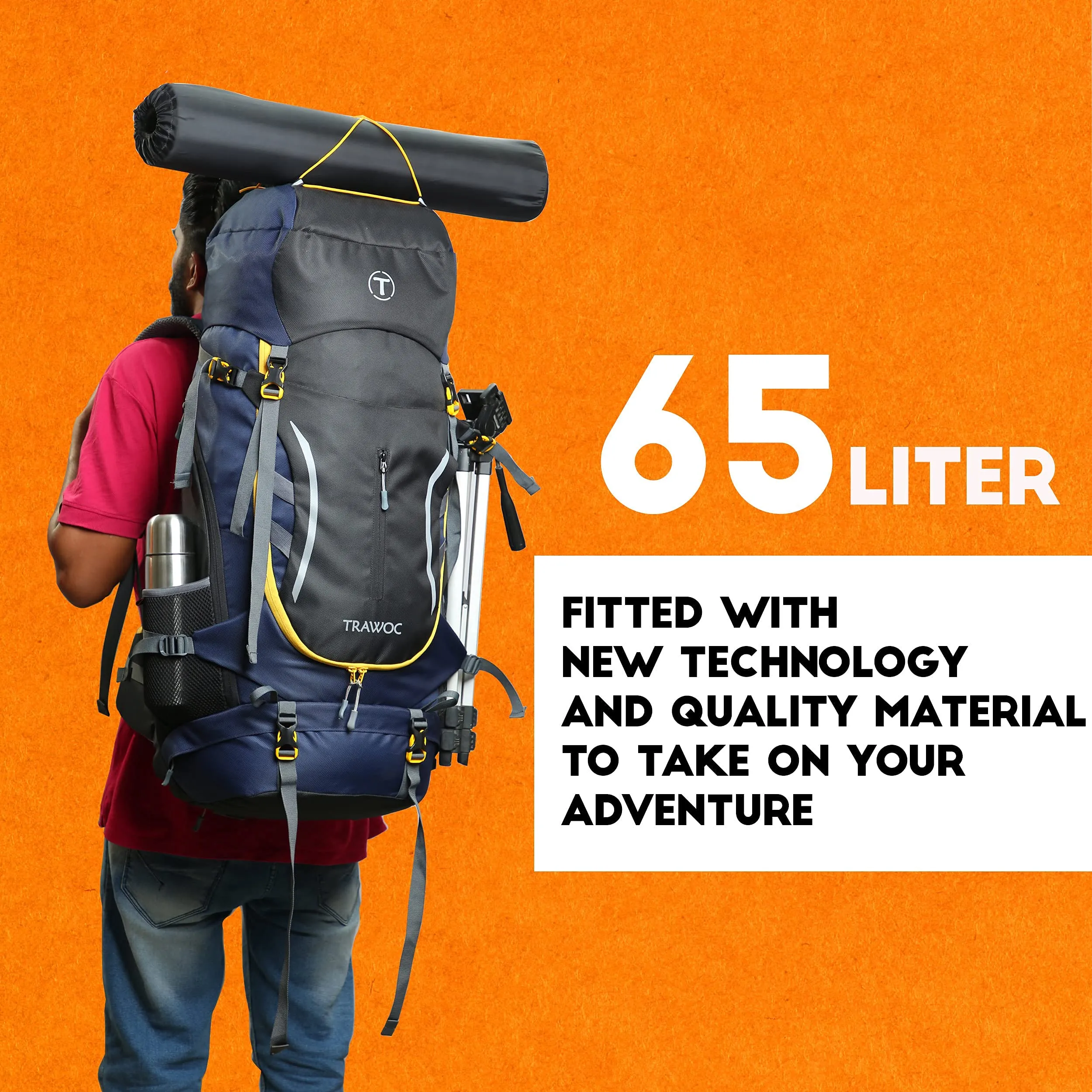 CLIFFHIKER-65 Rucksack - Black