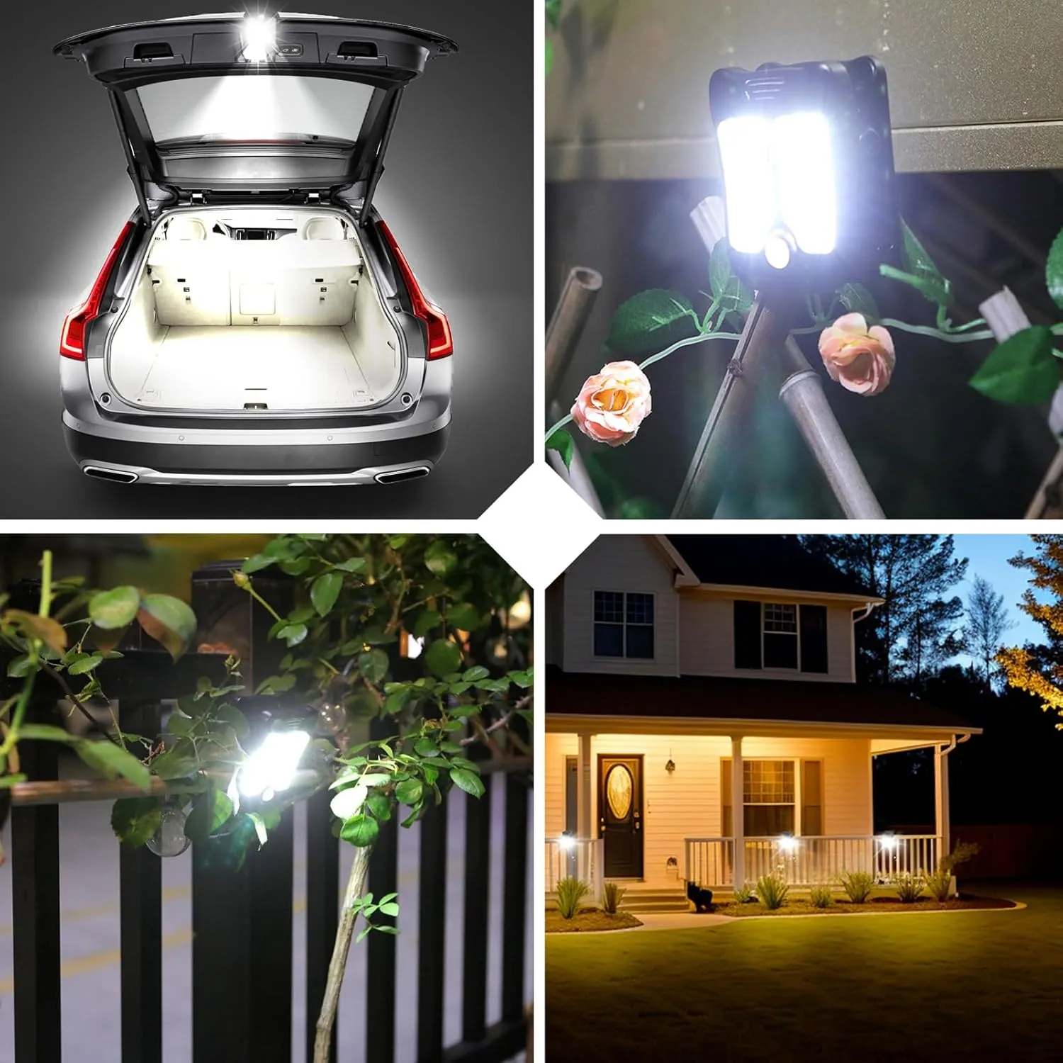 Clip on Solar Lights Outdoor, Mini Clip on Fence Solar Lights with 4 Lighting Modes, Waterproof Motion Sensor Light for Chain Link Fence Camping Garage Gutter