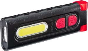 COAST PM100R 180-Degree Rotating Worklight with Magnetic Base, Black/Red