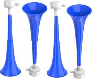 Collapsible Stadium Horn Noise Maker, Mini 10.63 Inch Vuvuzela Blow Horns Loud Sound Soccer Horn Blow Horn Noisemakers for Sporting Events Graduation Games School Sports Party Supplies Favors – 4PCS