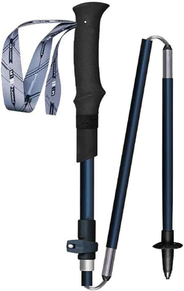 Collapsible Trekking Poles Quick Lock System Telescopic Carbon Fiber Hiking Poles Walking Sticks Lightweight with EVA Handle for Traveling Camping Hiking Mountaineering