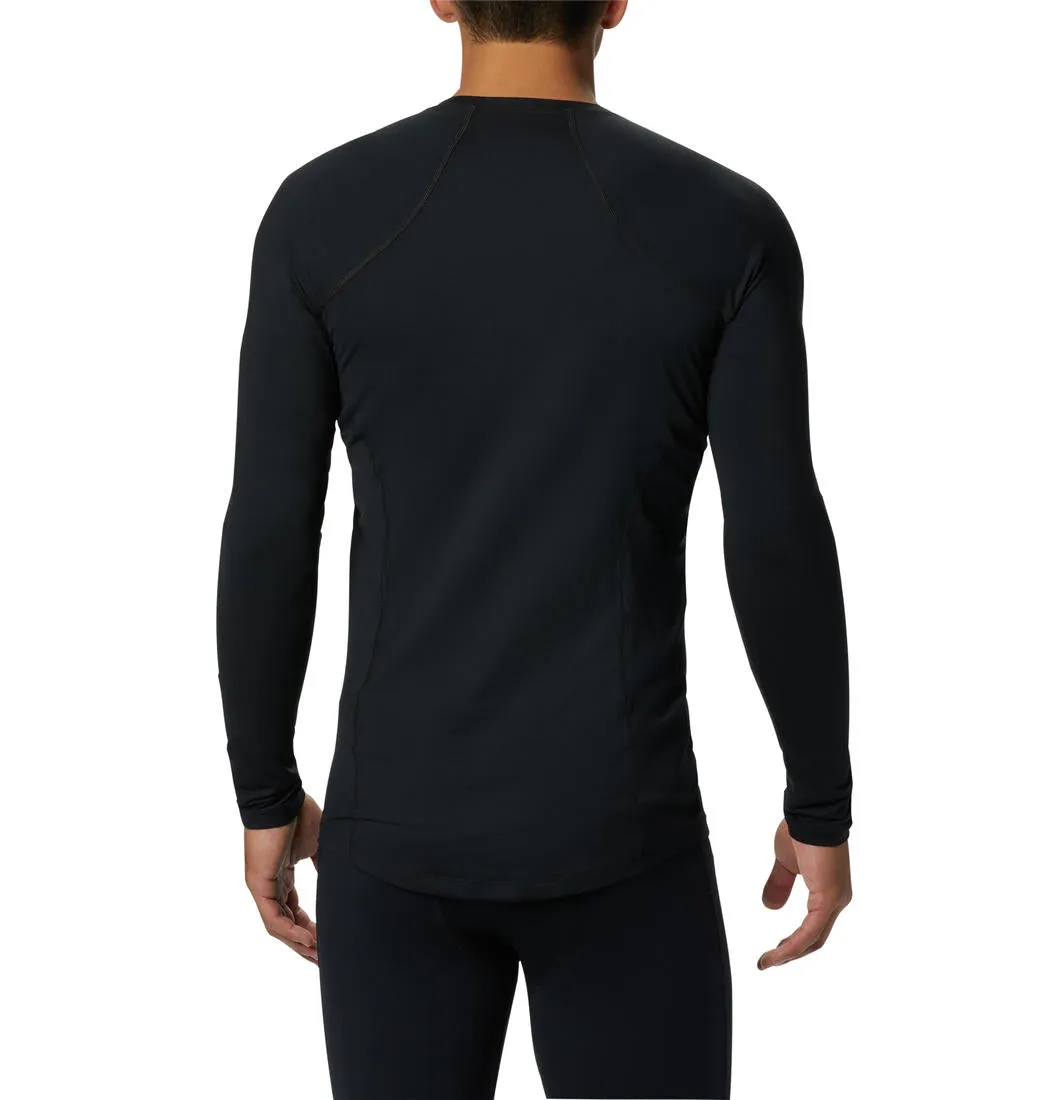 Columbia Men Black Midweight Stretch Long Sleeve Baselayer Top (Non Returnable)