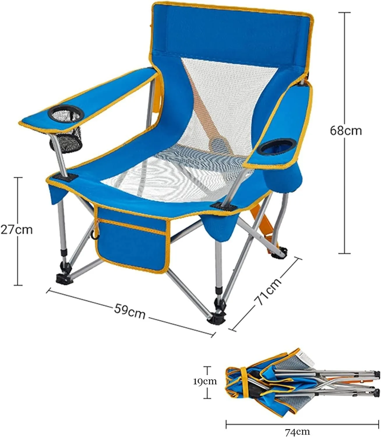 Computer Chair , Camping Chairs Outdoor Furniture Beach Chairs Outdoor Armchair Beach Deck Chairs Portable Leisure Seat Stool with Breathable Mesh, Comes with Storage Bag Folding Chairs Patio Chairs f