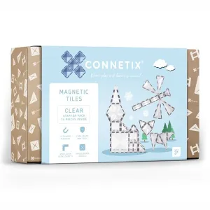 CONNETIX TILES - CLEAR STARTER PACK: 34PC