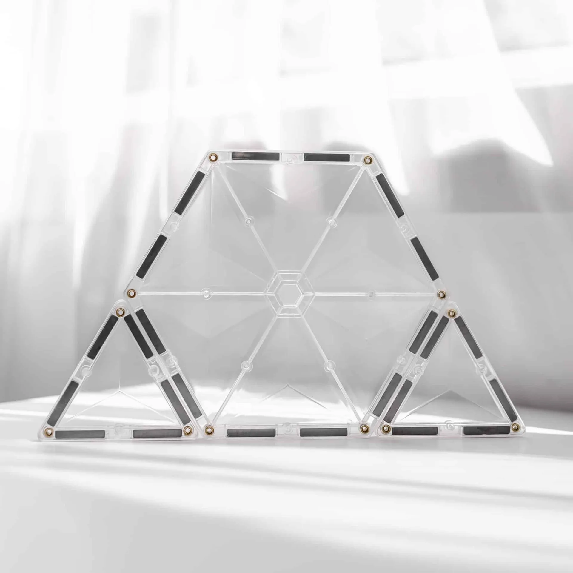 CONNETIX TILES - CLEAR STARTER PACK: 34PC