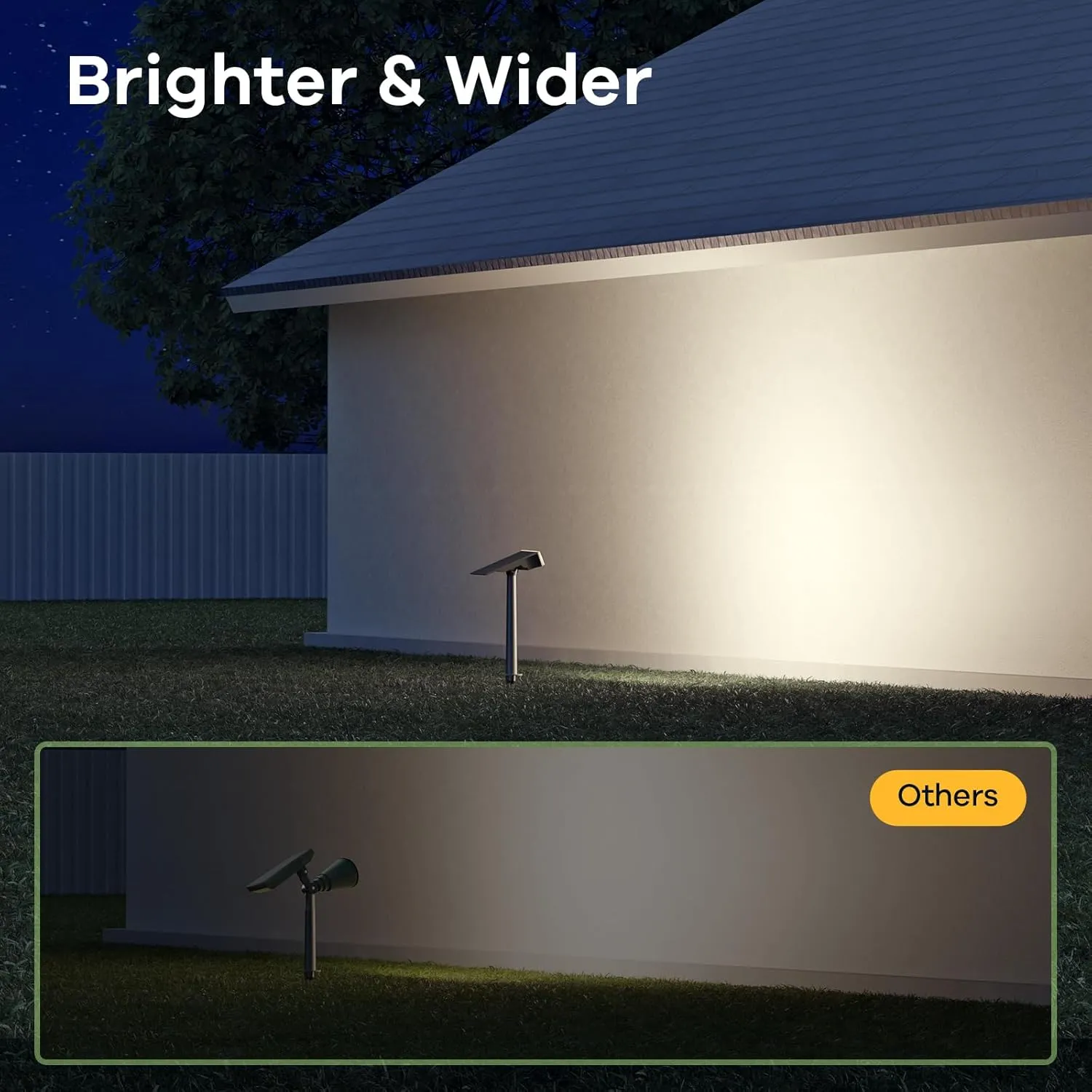 Consciot Solar Spot Lights Outdoor, Landscape Lighting Solar 6500K Daylight, Solar Spotlights Outdoor IP65 Waterproof, Solar Garden Lights for Yard Tree House,4 Pac