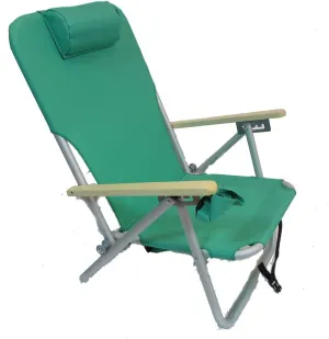 COPA 4 Position Aluminum Folding Backpack Chair (Jade Green)
