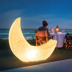 Crescent Solar light outdoor solar moon lamp garden
