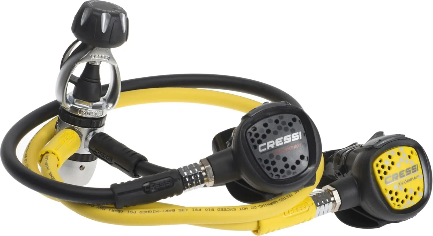 Cressi Novice Complete Scuba Diving Package - Buoyancy Compensator   Compact Regulator   Compact   Mini SPG - Solid: Made in Italy