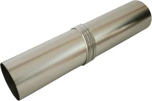 DANCHEL OUTDOOR Roll up Titanium Stove Pipe Ultralight,Camping Wood Stove Chimney Pipe with Rings, Hot Tent Accessories Replacement Flue 2.36’’ Dia. 11'' Wide, 6.5ft/2M Length