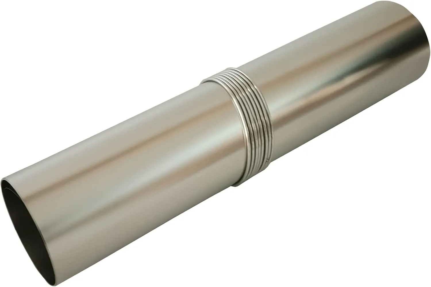 DANCHEL OUTDOOR Roll up Titanium Stove Pipe Ultralight,Camping Wood Stove Chimney Pipe with Rings, Hot Tent Accessories Replacement Flue 2.36’’ Dia. 11'' Wide, 6.5ft/2M Length