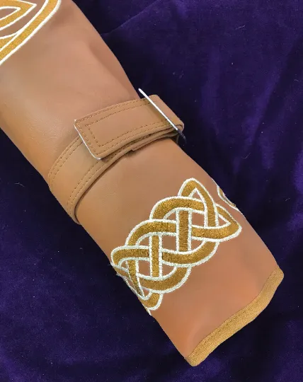 Dannan Brown Vegan Flute / Tin Whistle / Recorder Roll Bag / Case Pouch for the 6 Whistles