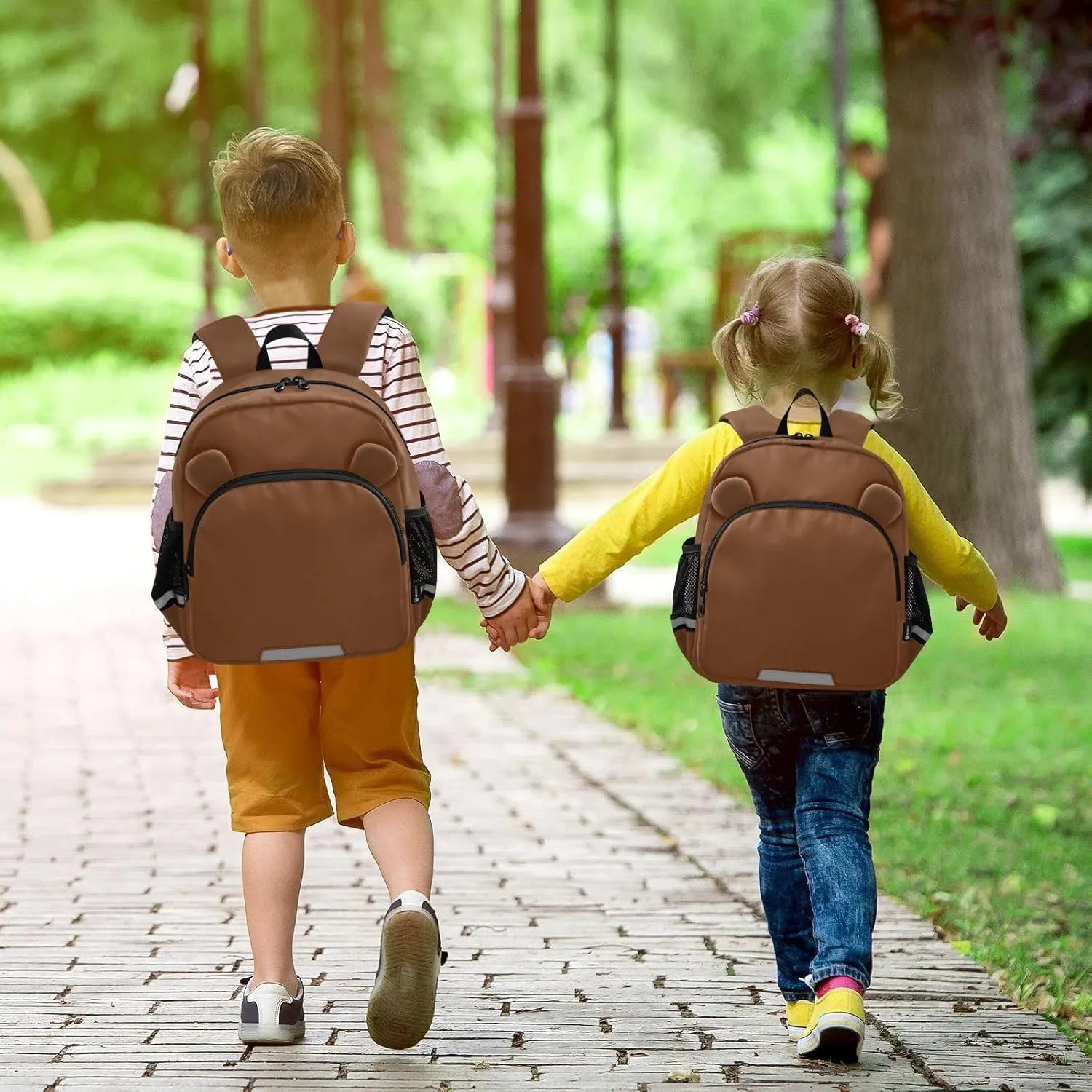 Dark Brown Toddler Backpack for School Kids Backpacks for Girls Boys 3-6 Preschool Kindergarten Elementary Backpack Toddler Bag