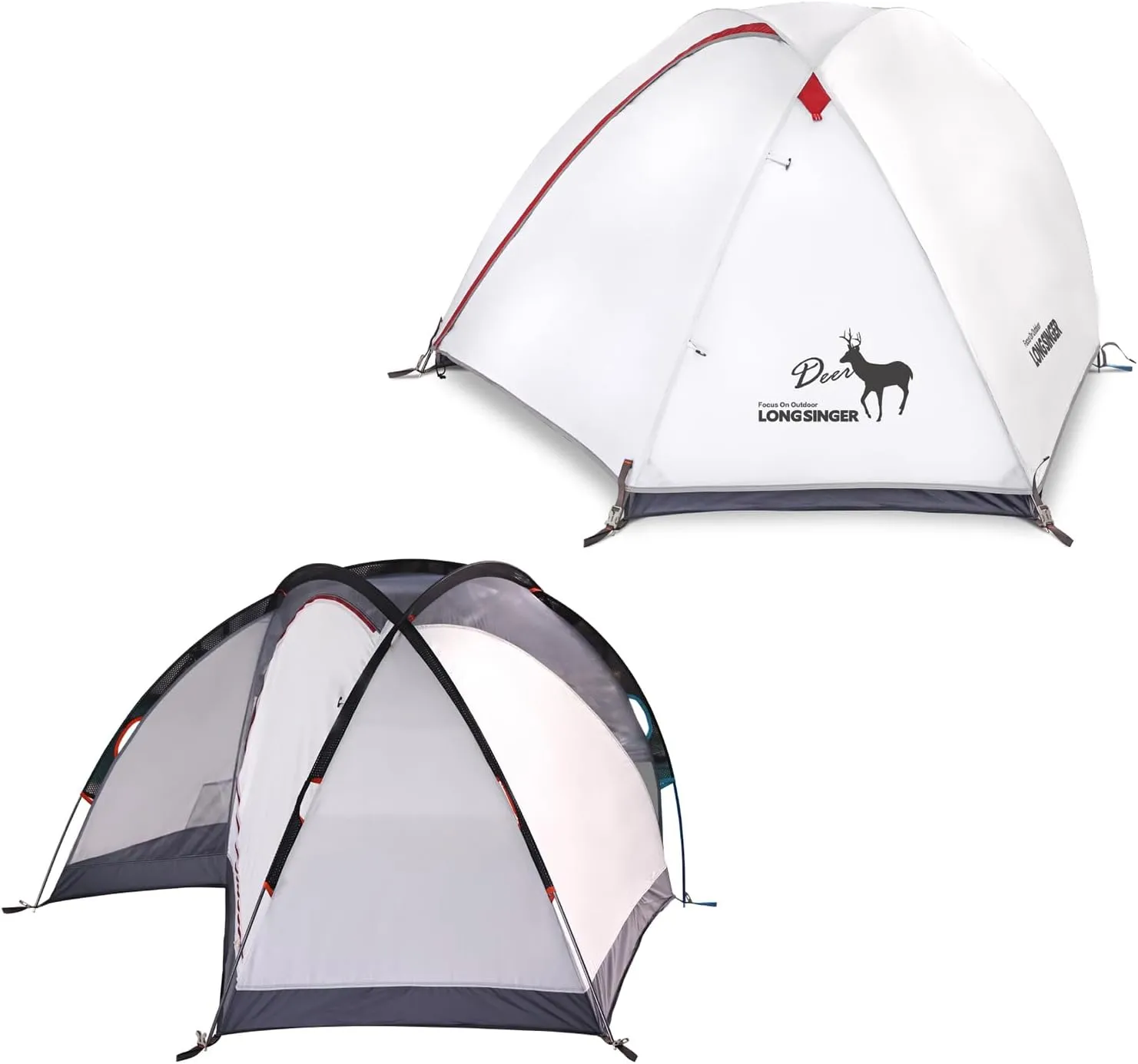 Deer Series Lightweight Backpacking Tent, Waterproof 2 Person 3 Person Tent, Double Layer Easy Set up Ultralight Two Person Tent