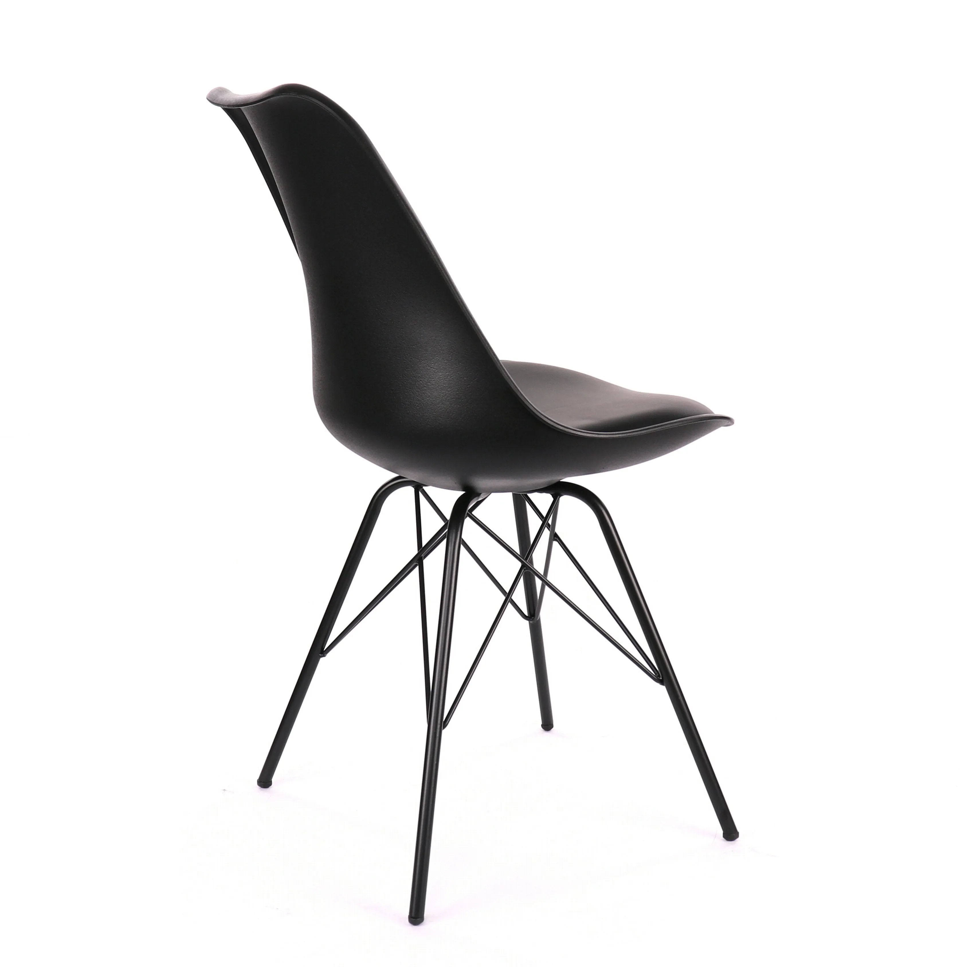 Design Lab MN LS-0001-BLKBLK Viborg Black Dining Chair Set of 2