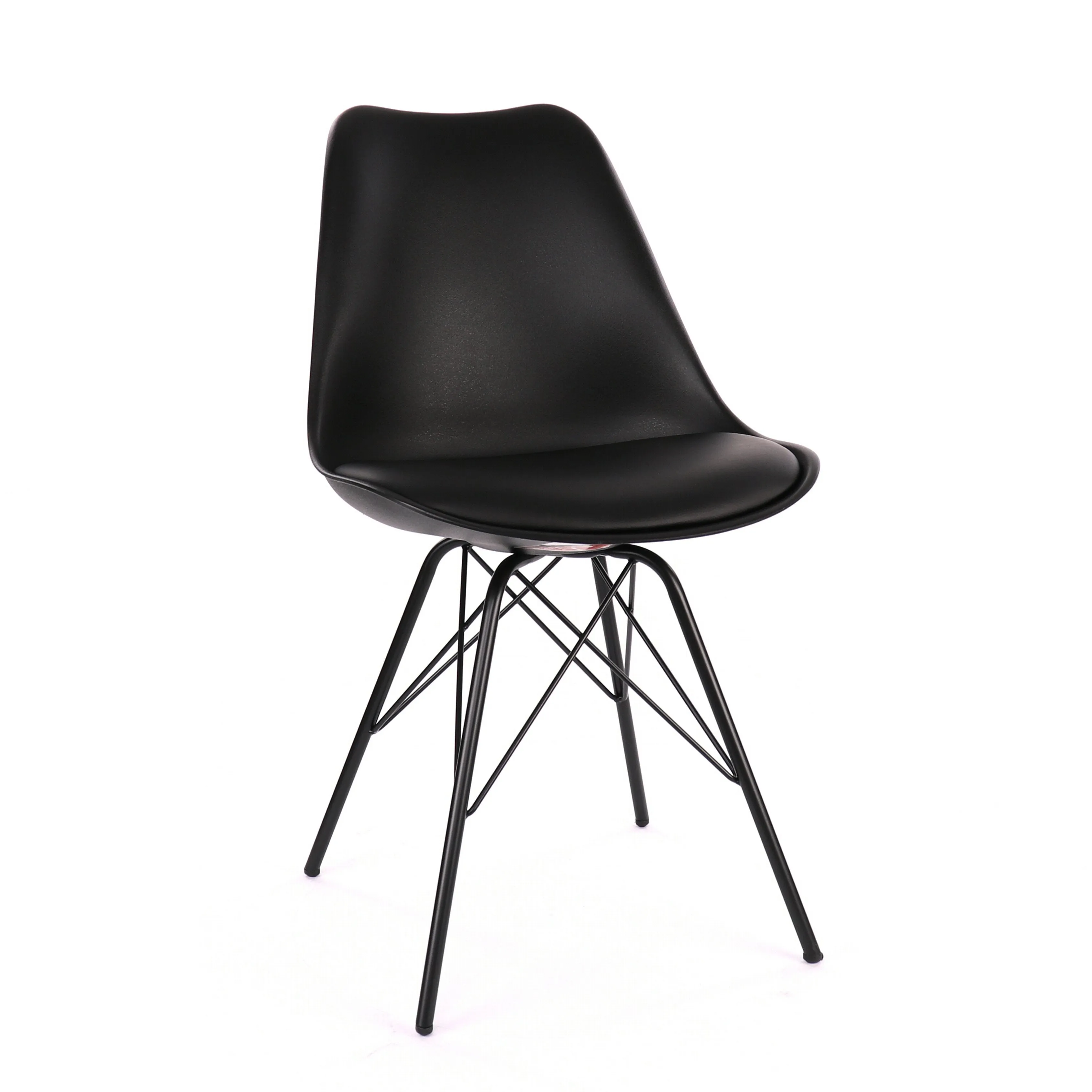 Design Lab MN LS-0001-BLKBLK Viborg Black Dining Chair Set of 2