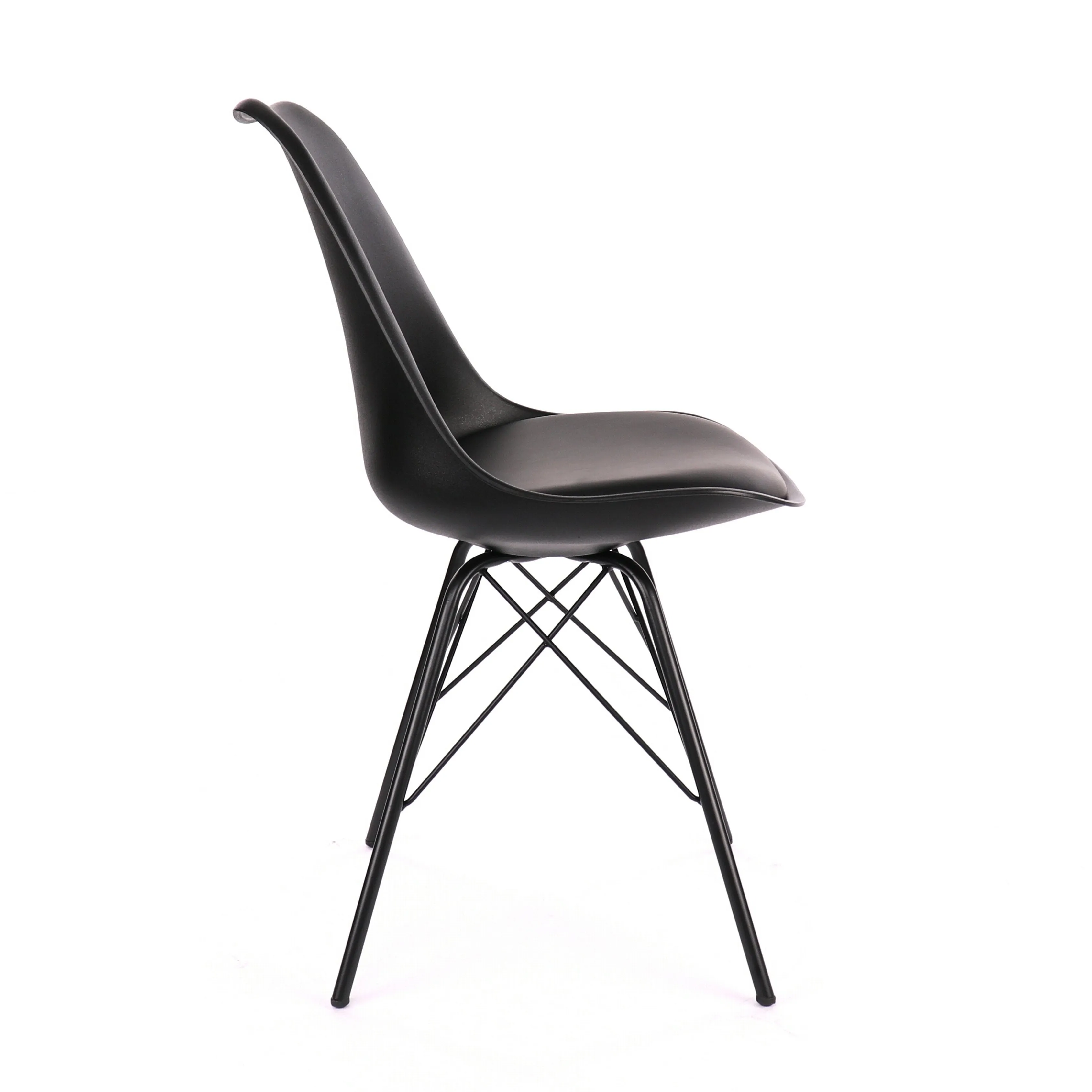 Design Lab MN LS-0001-BLKBLK Viborg Black Dining Chair Set of 2