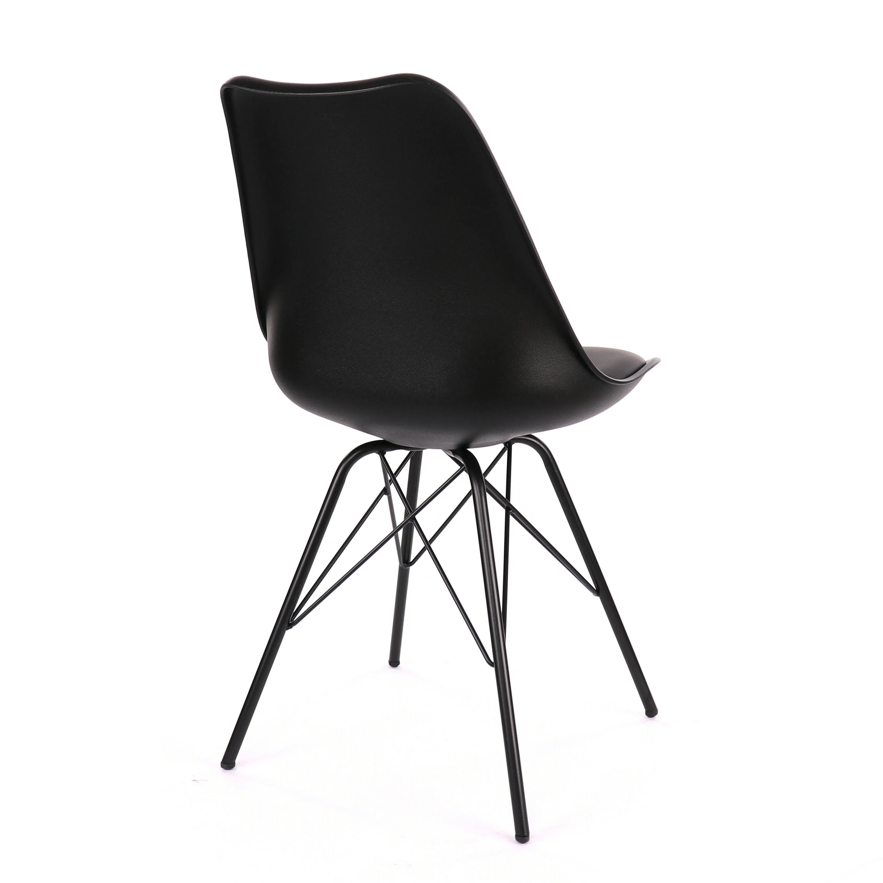 Design Lab MN LS-0001-BLKBLK Viborg Black Dining Chair Set of 2