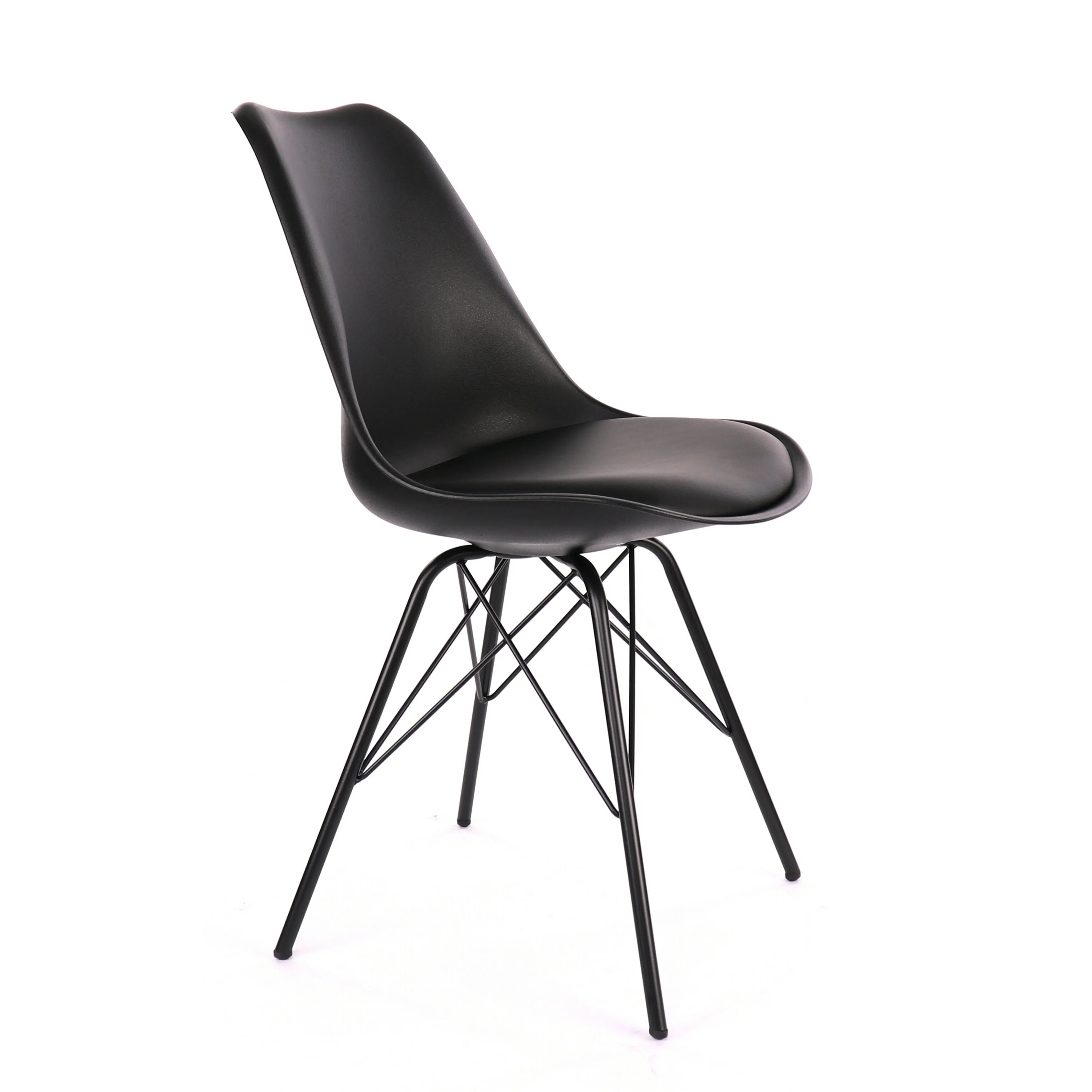 Design Lab MN LS-0001-BLKBLK Viborg Black Dining Chair Set of 2