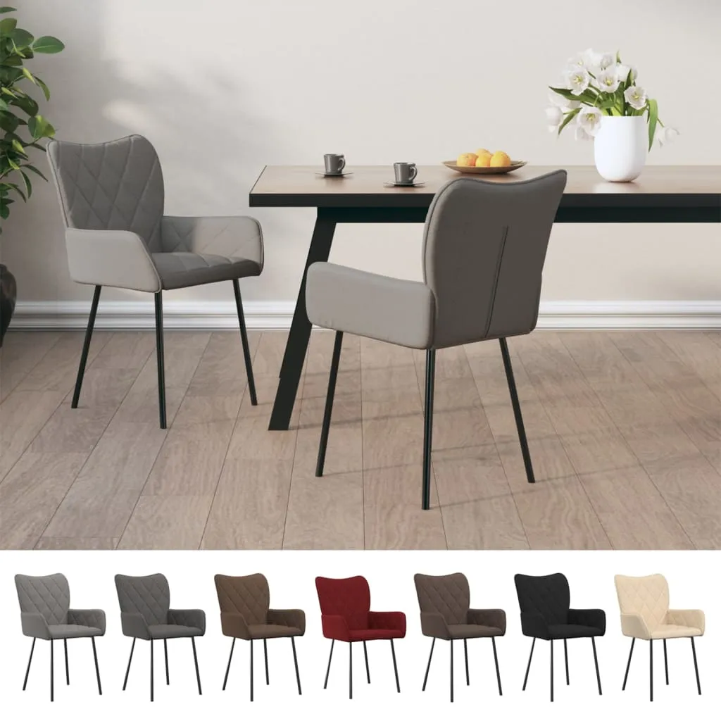 Dining Chairs 2 Pcs Accent Upholstered Chair for Living Room Fabric