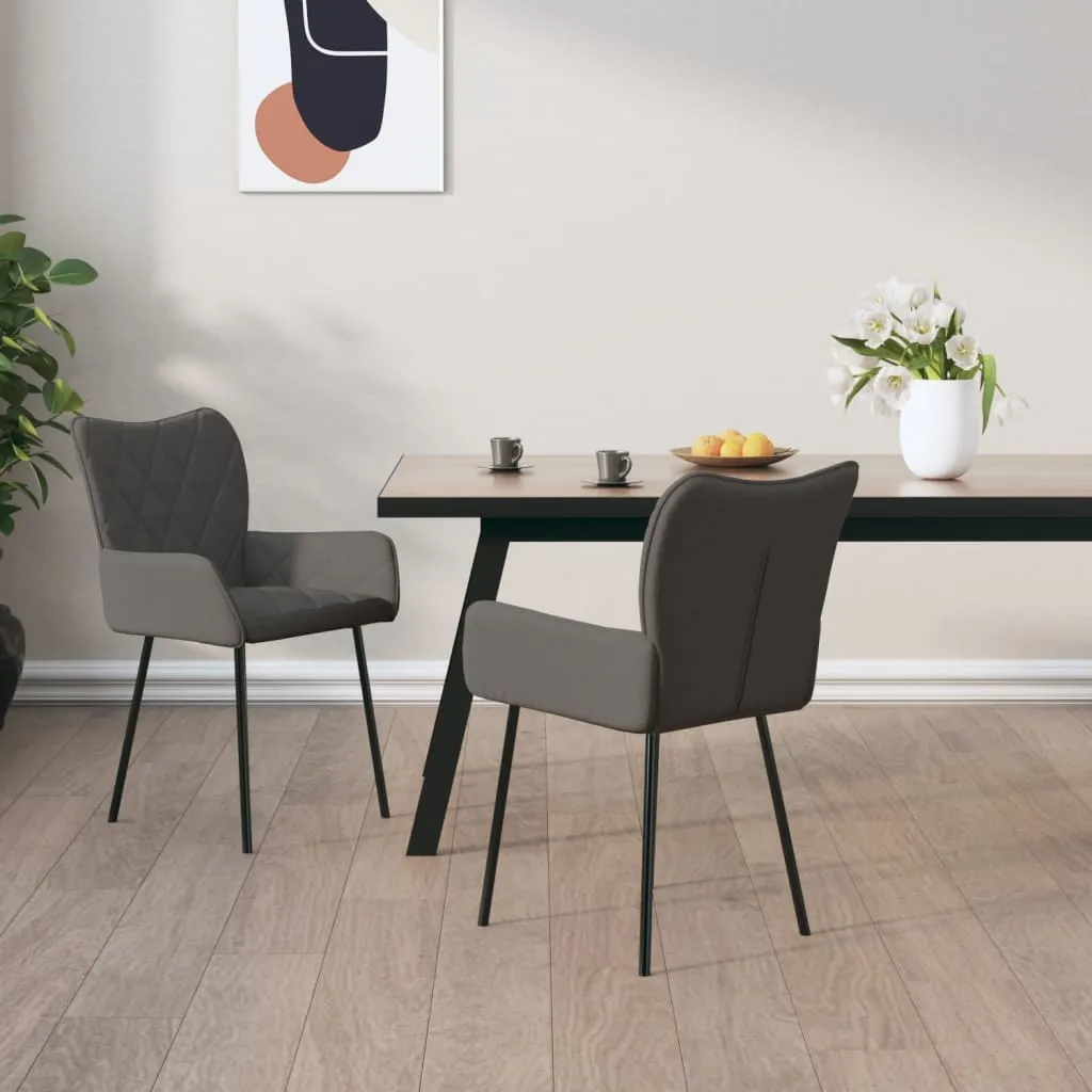 Dining Chairs 2 Pcs Accent Upholstered Chair for Living Room Fabric