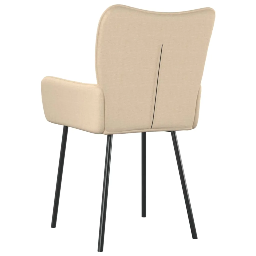Dining Chairs 2 Pcs Accent Upholstered Chair for Living Room Fabric
