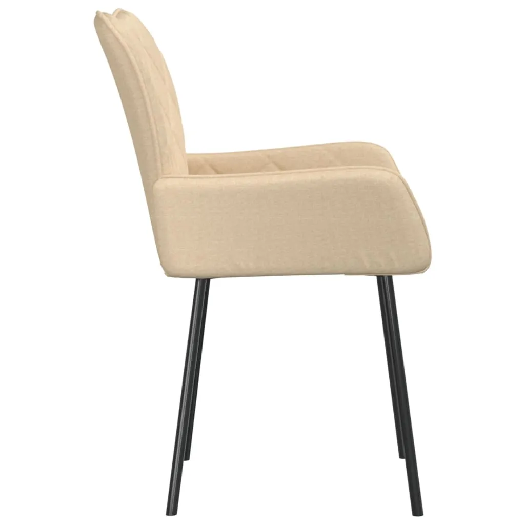 Dining Chairs 2 Pcs Accent Upholstered Chair for Living Room Fabric