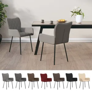 Dining Chairs 2 Pcs Accent Upholstered Chair for Living Room Fabric