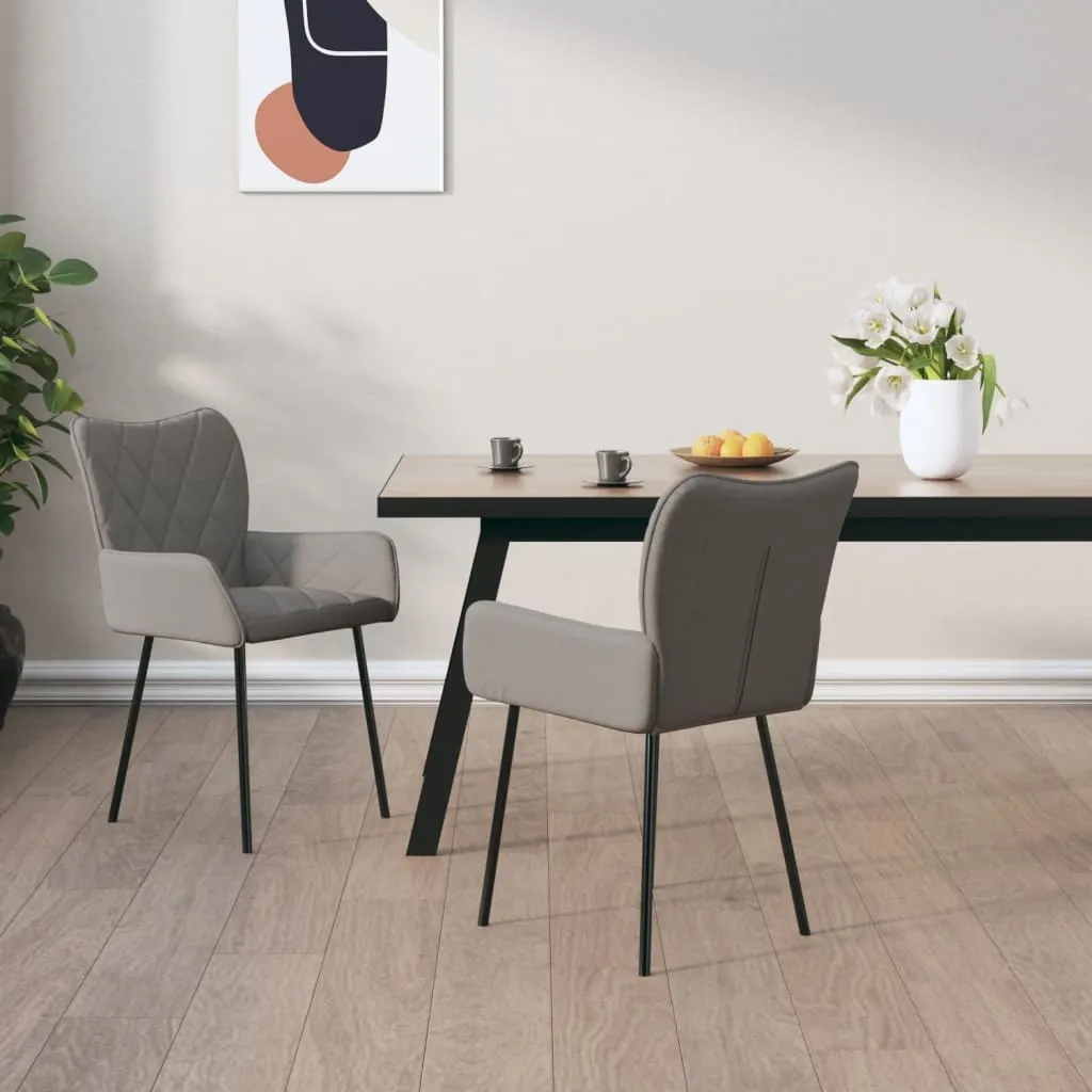 Dining Chairs 2 Pcs Accent Upholstered Chair for Living Room Fabric