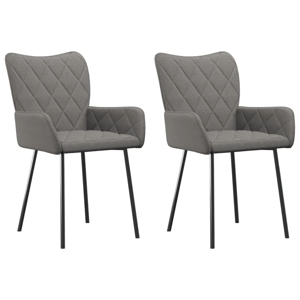 Dining Chairs 2 Pcs Accent Upholstered Chair for Living Room Fabric