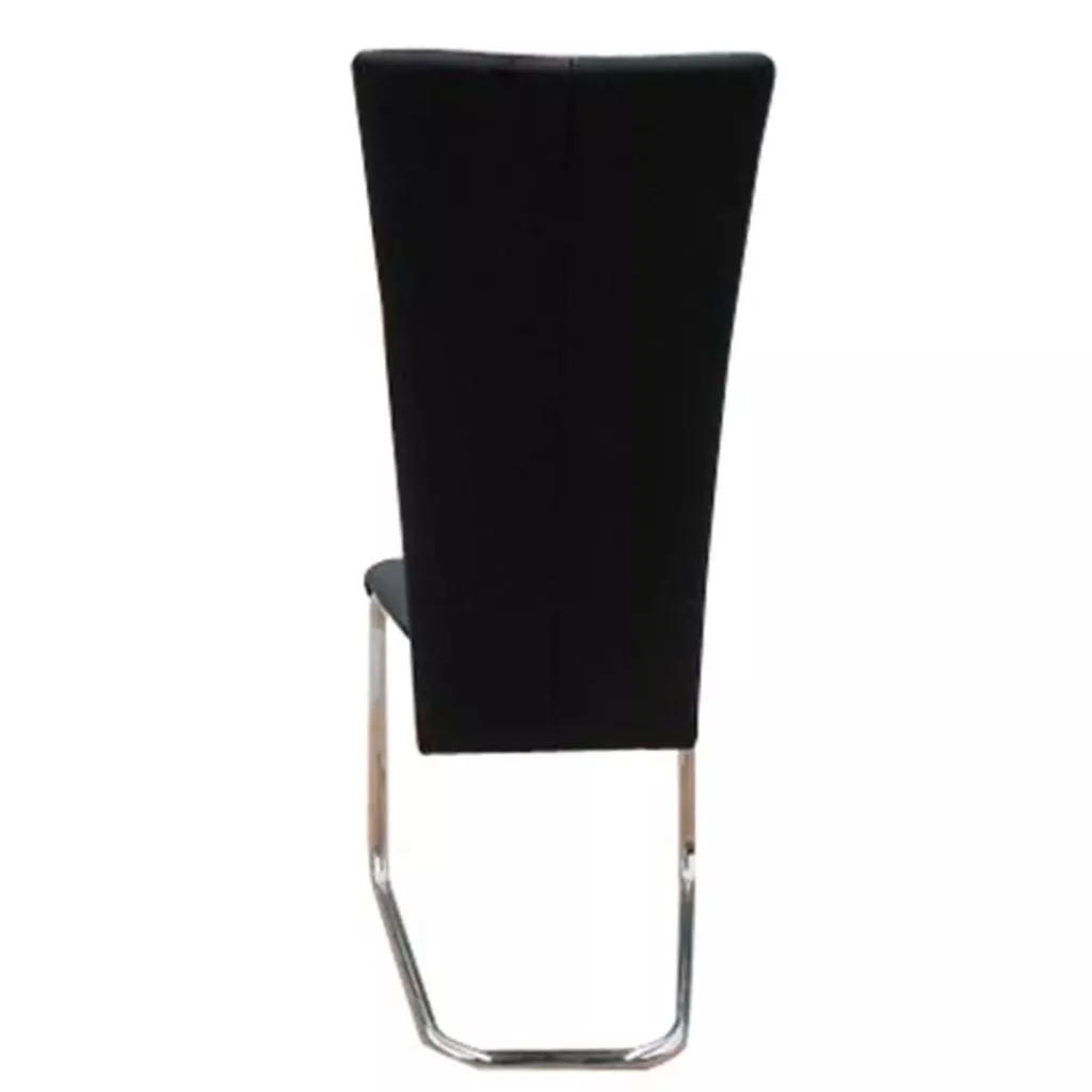 Dining Chairs 4 pcs Black Faux Leather