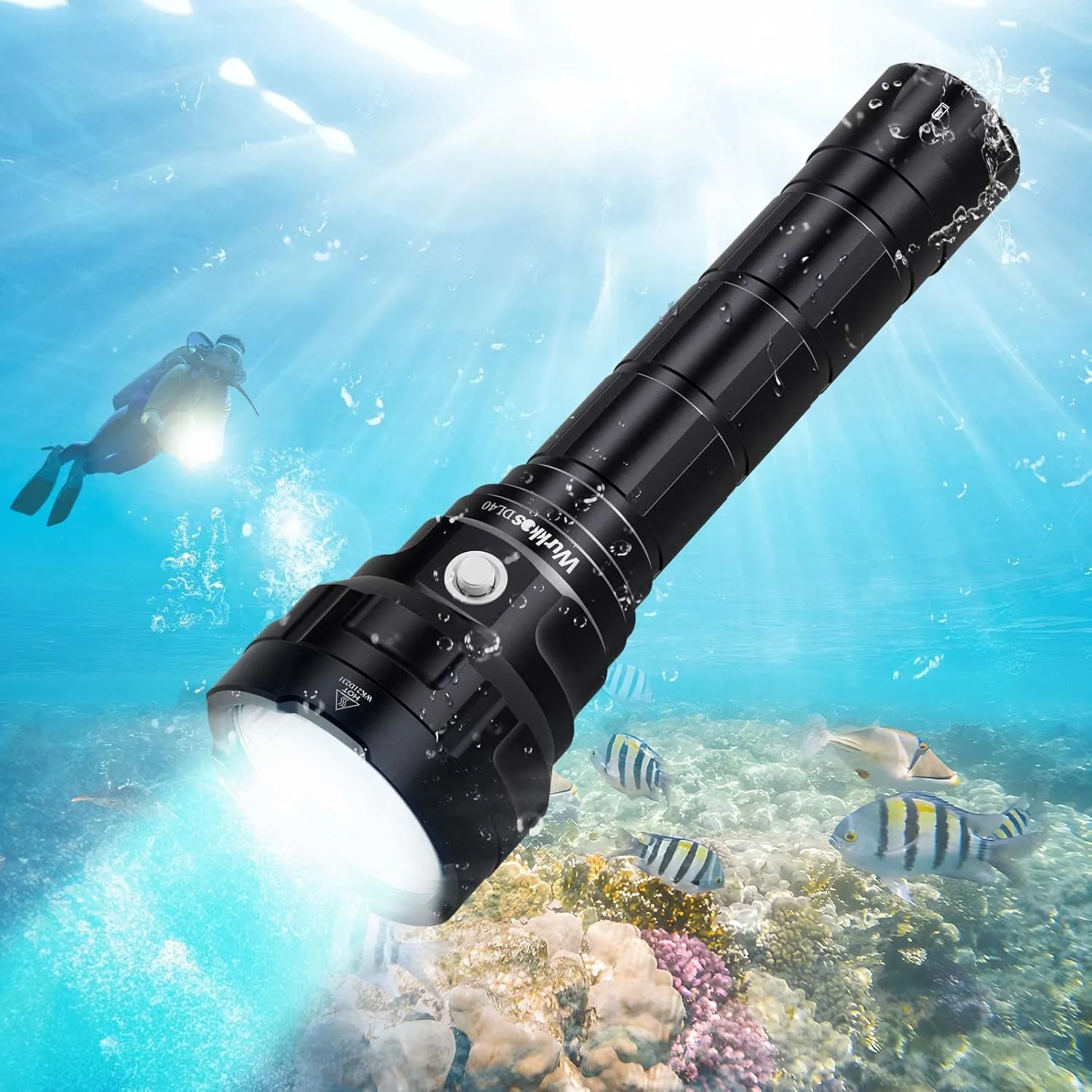 DL06 Dive Flashlight IPX8 Waterproof