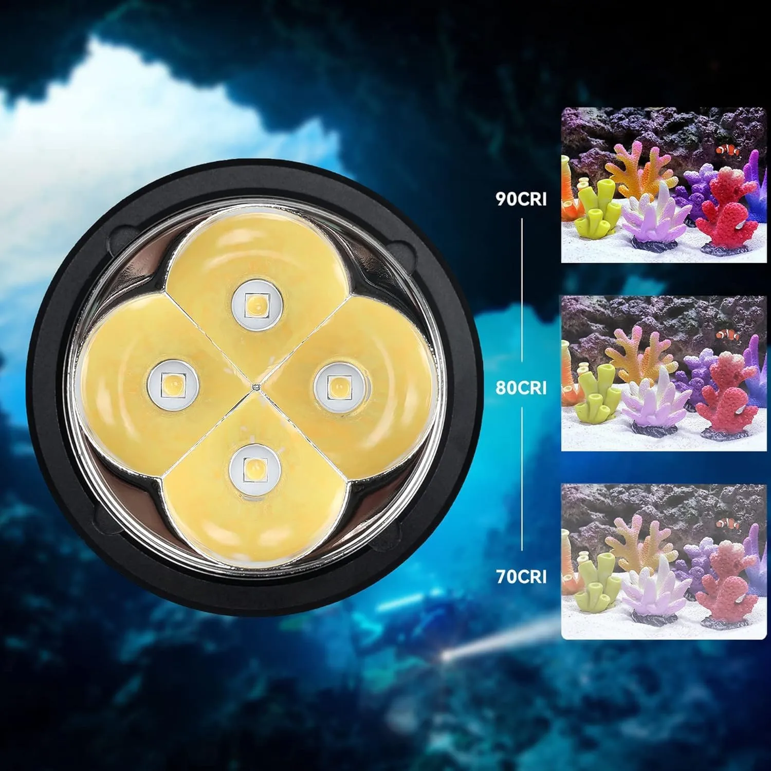 DL06 Dive Flashlight IPX8 Waterproof