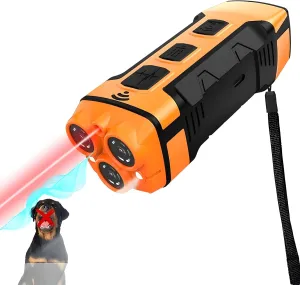 Dog Bark Deterrent Devices, Anti Barking Long Range 50ft for Training in Outdoor, 3 Modes Ultrasonic (1Pcs)