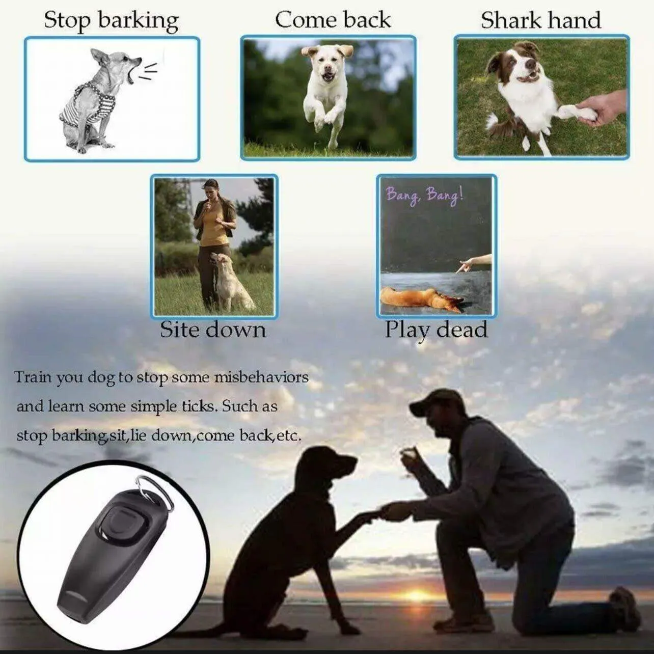 Dog Training Whistle 11 Colours