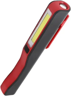 DOITOOL Rechargeable Cob Led with Magnetic Clip Compact Emergency Inspection for Electronics Camping and Repairs Red