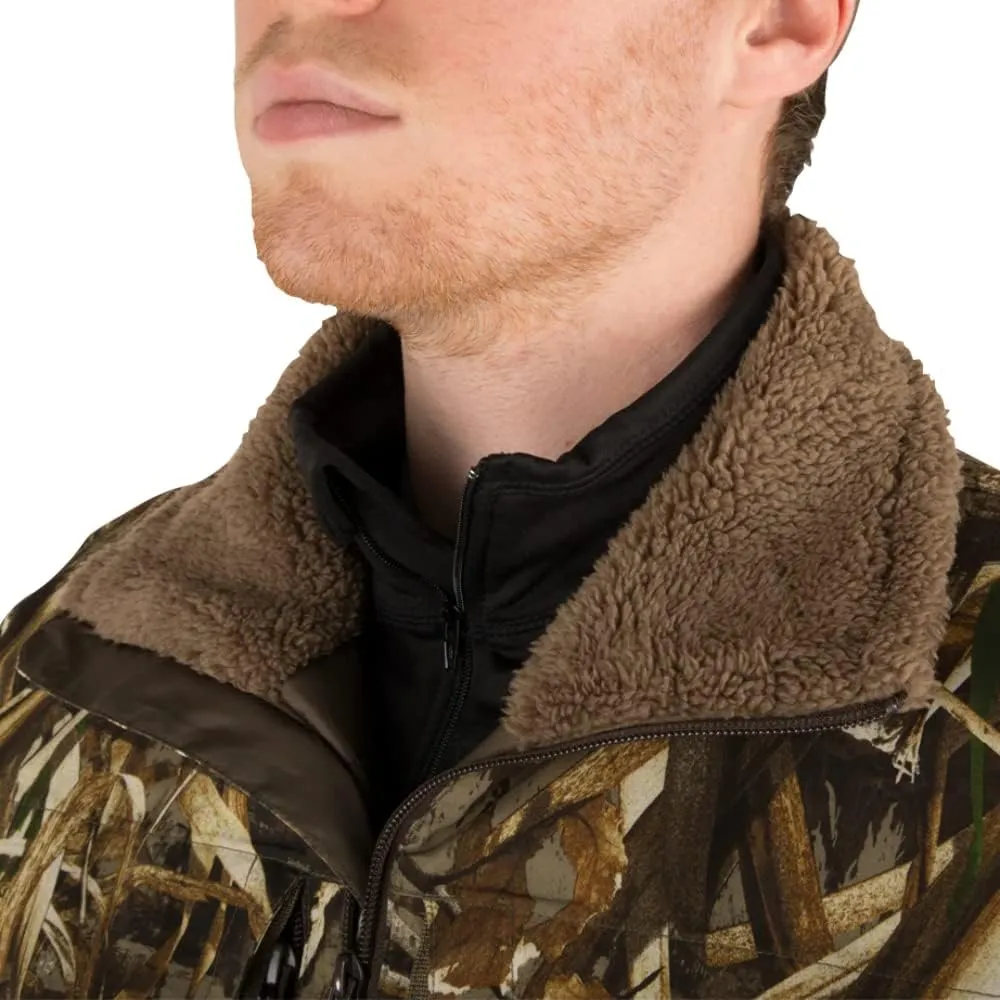 Drake Waterfowl Men's LST Guardian Flex Double Down Waterproof Windproof Eqwader Full Zip Hunting Jacket