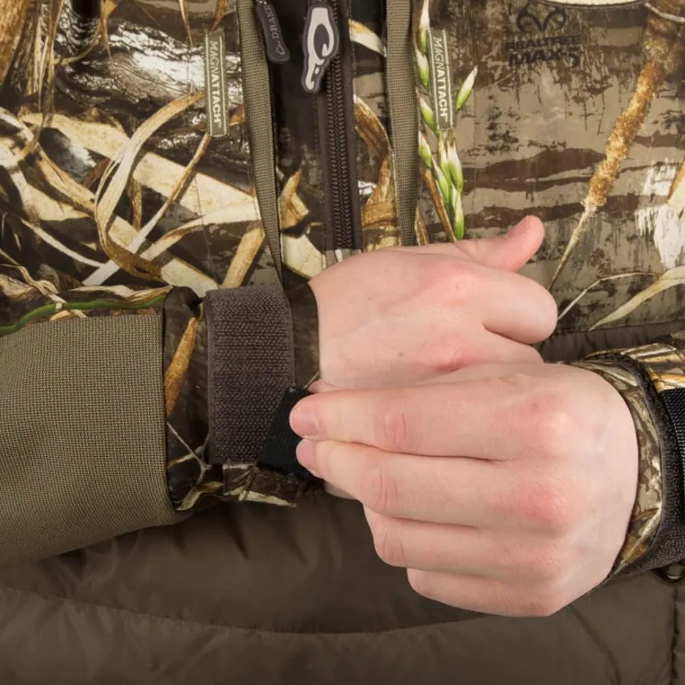Drake Waterfowl Men's LST Guardian Flex Double Down Waterproof Windproof Eqwader Full Zip Hunting Jacket